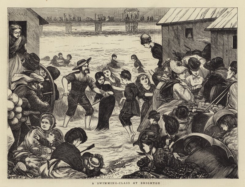 Een zwemles in Brighton door Mary Ellen Edwards