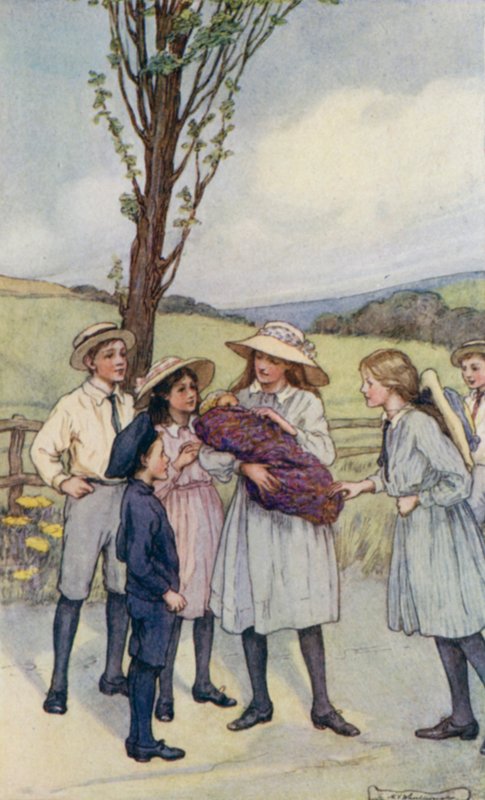 Scène uit The Slowcoach door Mary V. Wheelhouse