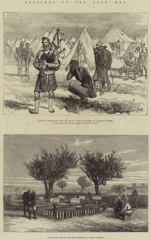 Schetsen van de Zoeloe-oorlog door Melton Prior