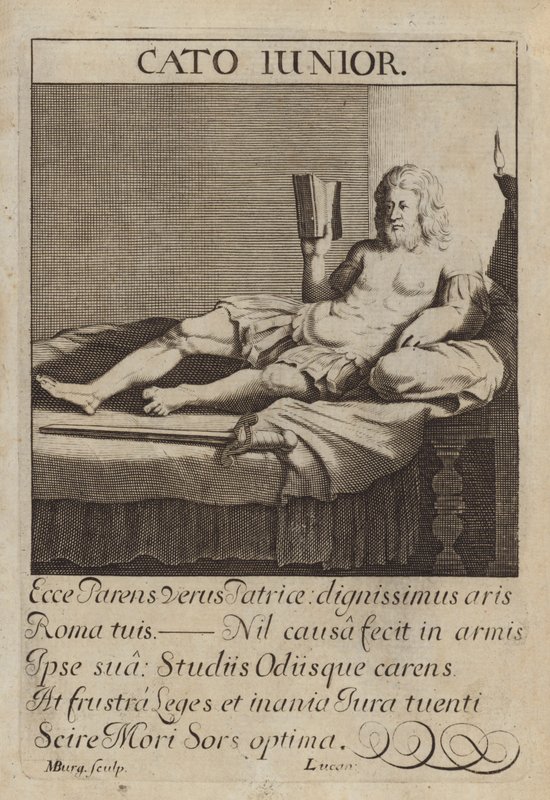 Cato de Jongere, Romeins staatsman door Michael Burghers