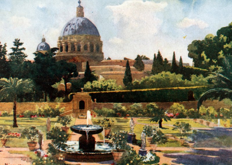 De Verzonken Tuin, Het Vaticaan, Rome door Mima Nixon