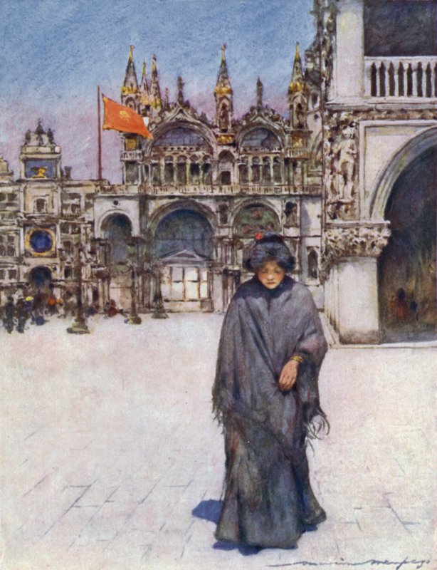De Piazza Oversteken door Mortimer Ludington Menpes