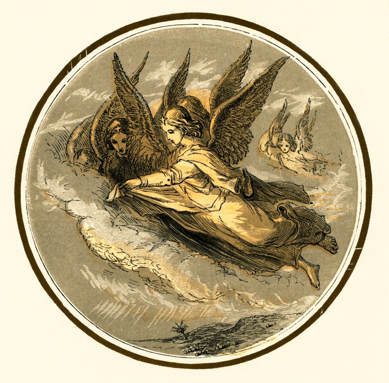 Vliegende engelen door Myles Birket Foster