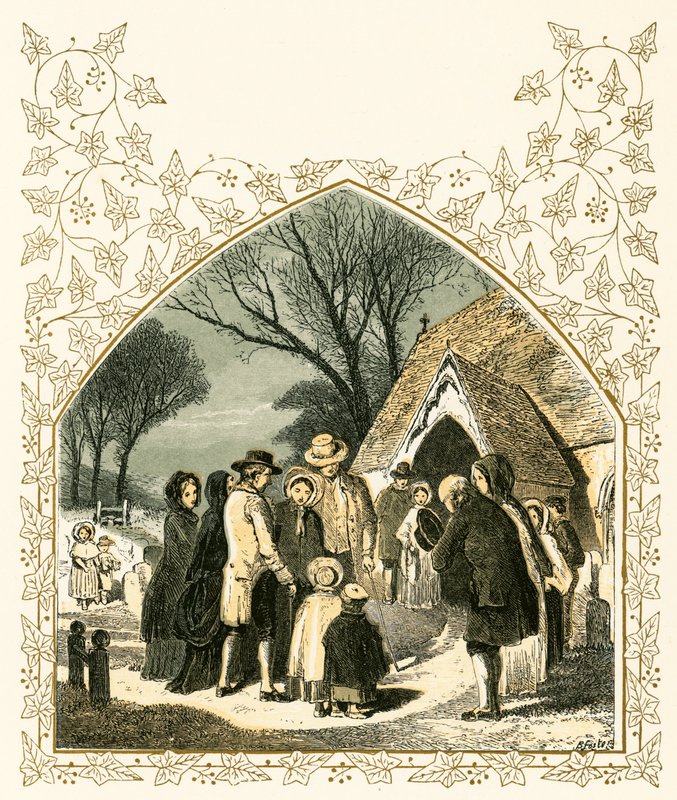 Kerstmorgen door Myles Birket Foster