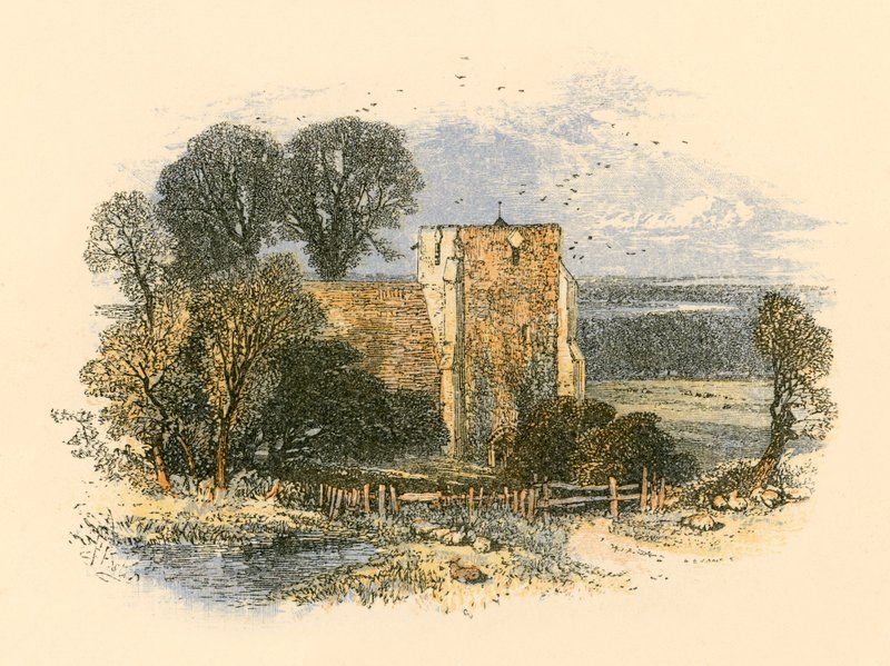 Kerk door Myles Birket Foster