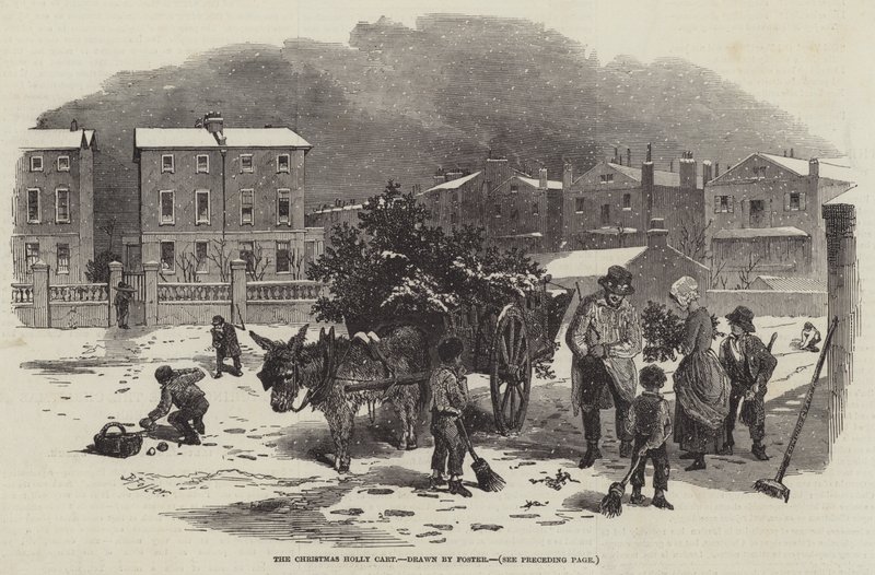 De Kerst Hulstkar door Myles Birket Foster