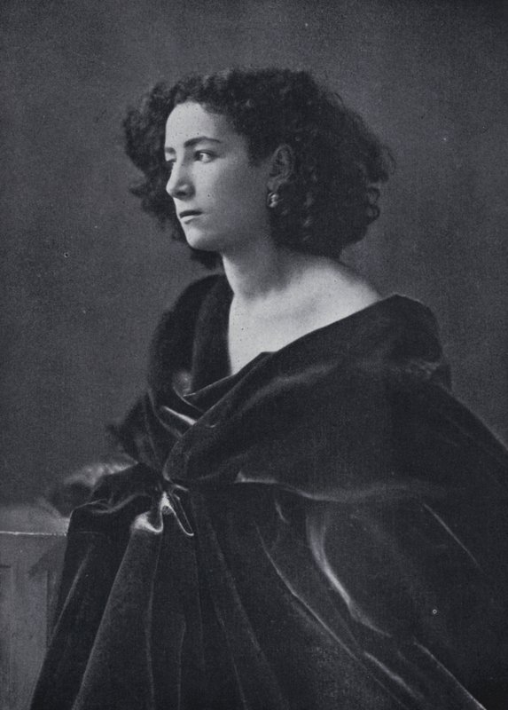 De actrice Sarah Bernhardt door Nadar