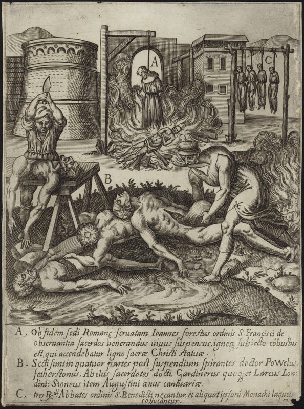 De overwinningen van de Anglicaanse Kerk door Niccolo Circignani