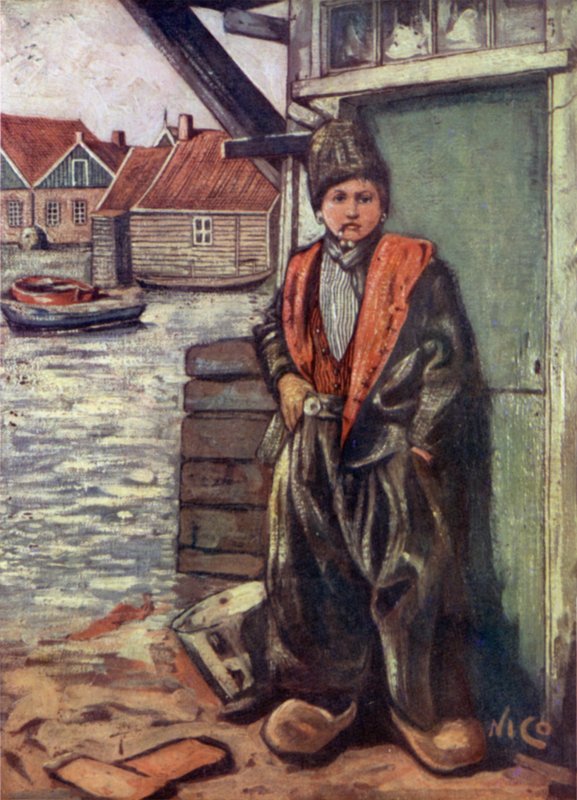 Een vissersjongen door Nico Jungman