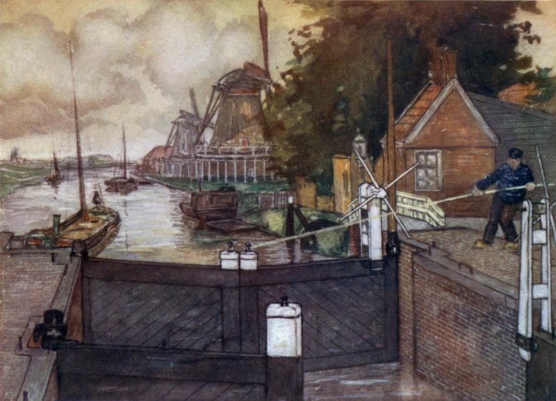 Noordervaldeursluis, Zaandam door Nico Jungman