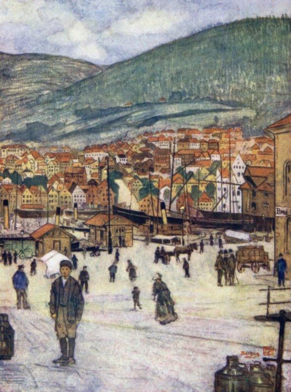 Noorwegen: Bergen door Nico Jungman