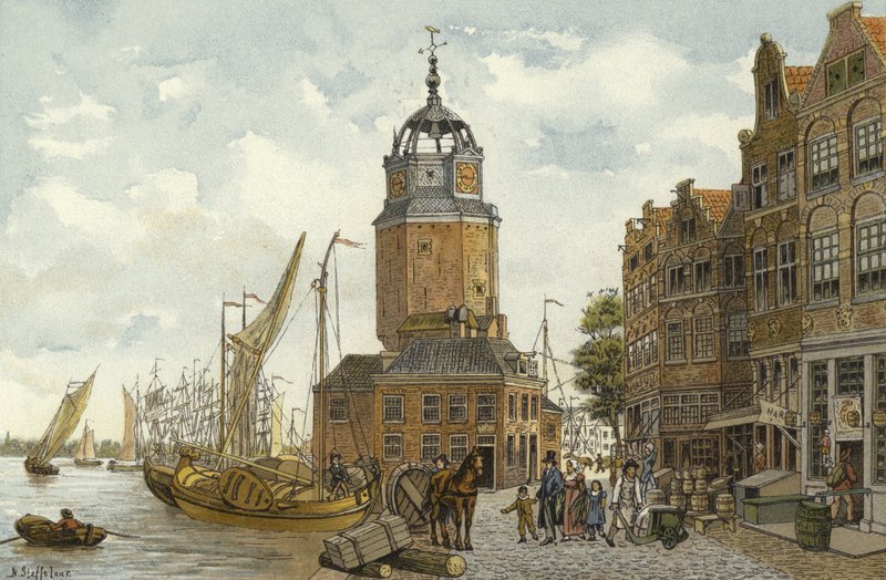 Haringpakkerstoren, Amsterdam, 19e eeuw door Nico Steffelaar