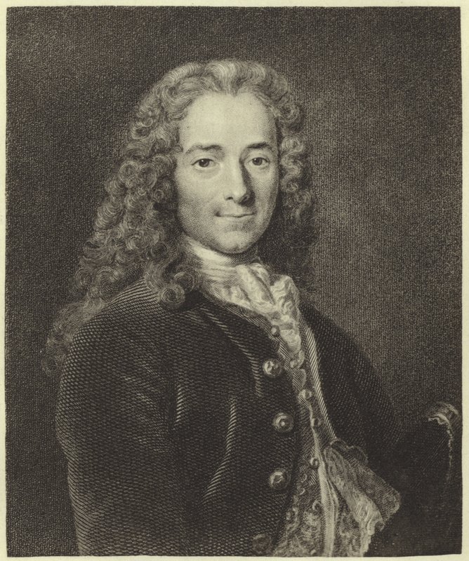 Voltaire door Nicolas de Largillière