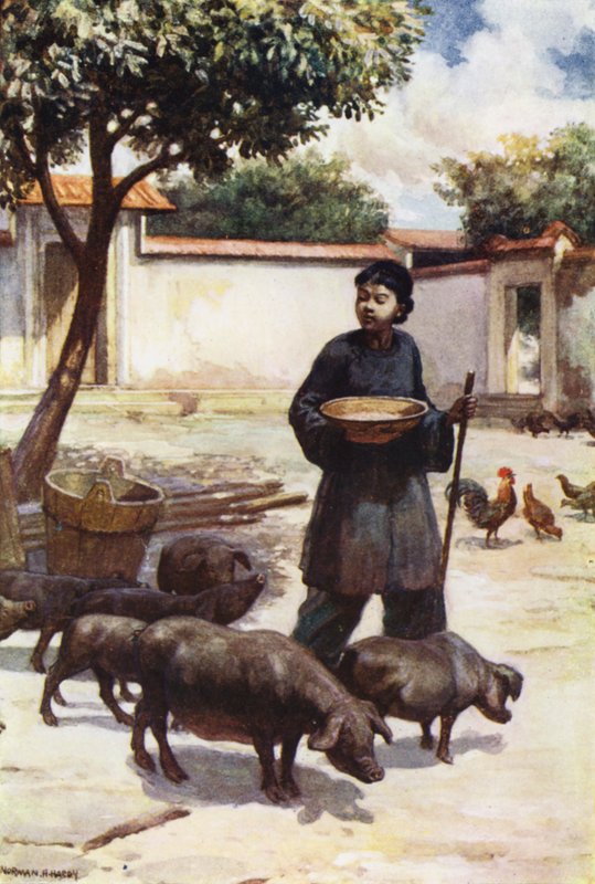 China: Een binnenplaats door Norman Hardy