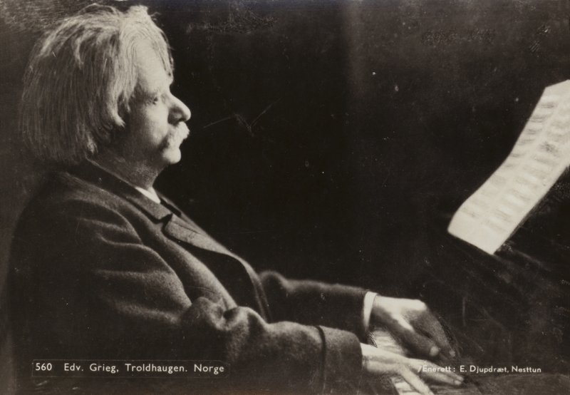 Edvard Grieg in Troldhaugen, Noorwegen door Norwegian Photographer