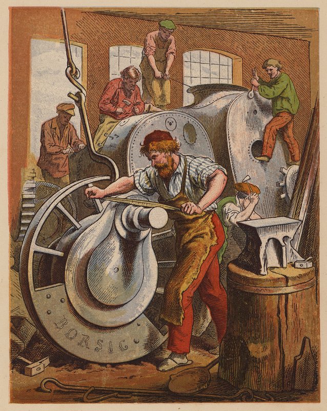 Machinebouwers door Oskar Pletsch