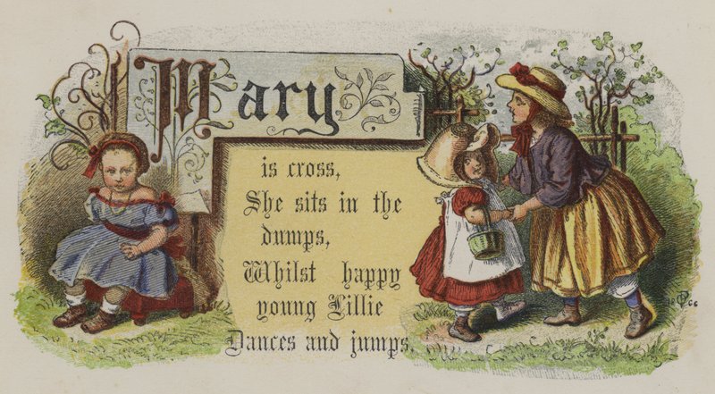 Mary is boos (kleur litho) door Oskar Pletsch