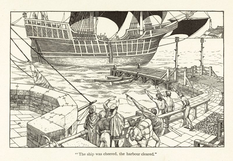 Rime van de Oude Zeeman (gravure) door Patten Wilson