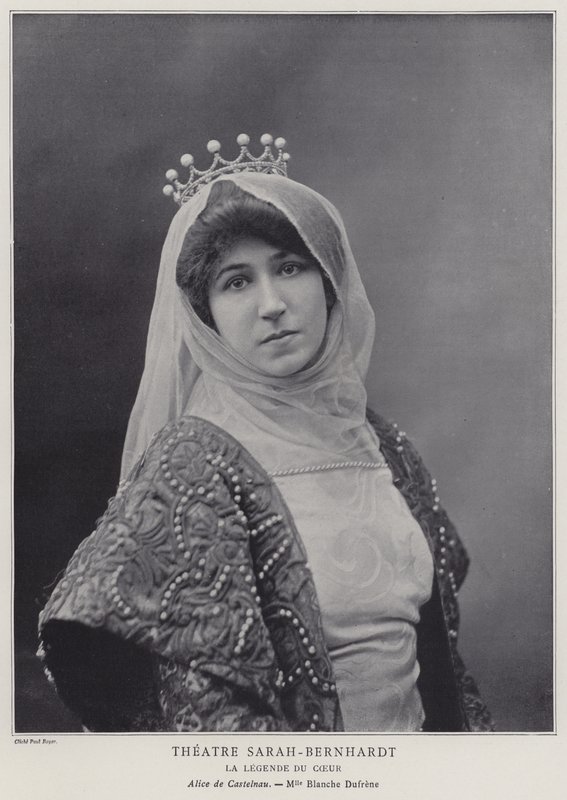 Blanche Dufrene als Alice de Castelnau in La Legende du Coeur door Paul Boyer