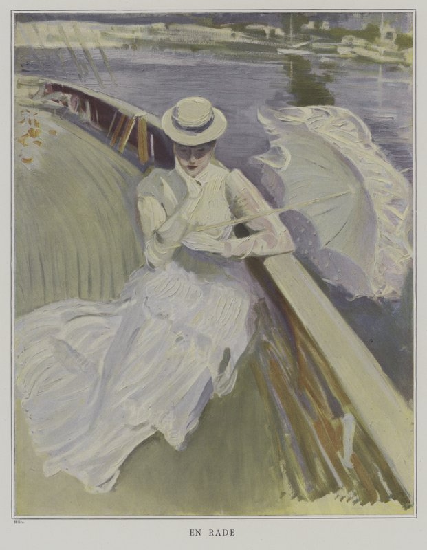 In de Haven door Paul Cesar Helleu