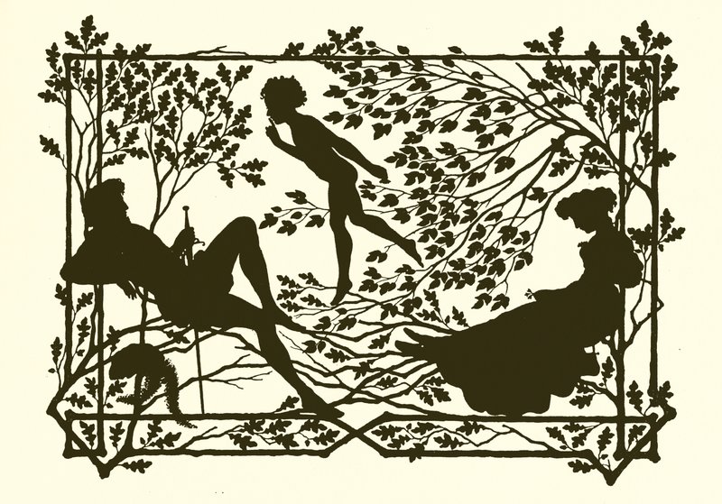Een Midzomernachtsdroom, silhouet door Paul Konewka