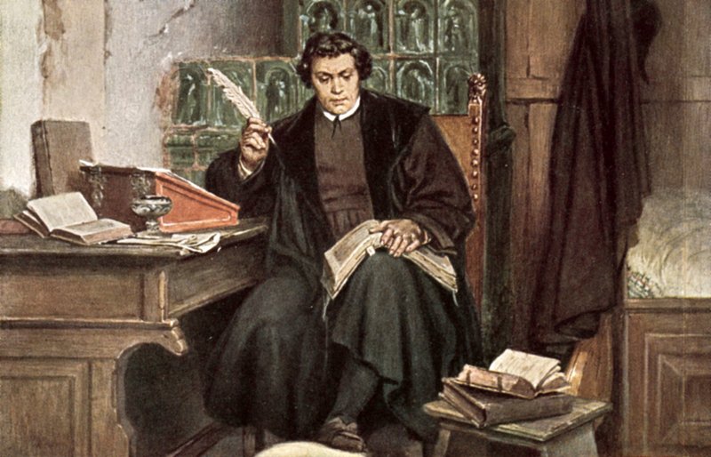 Maarten Luther, mei 1521 tot maart 1522 door Friedrich Paul Thumann