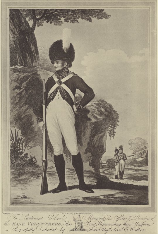 Bank Vrijwilliger, 1804 door Peltro William Tomkins