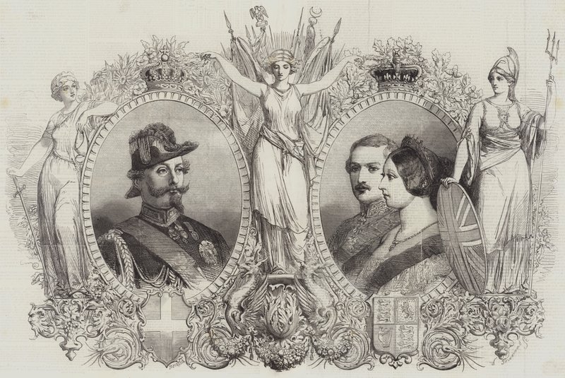 Bezoek van de koning van Sardinië door Percy Macquoid