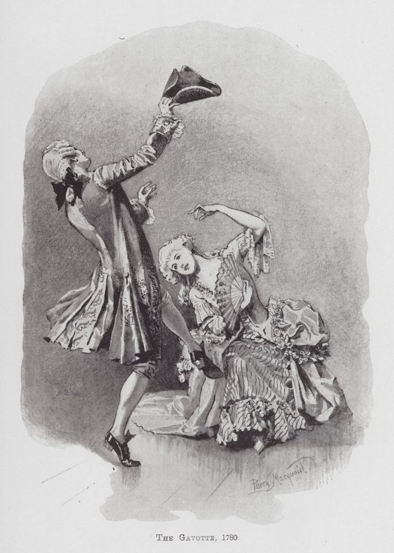Dansen: De Gavotte door Percy Macquoid