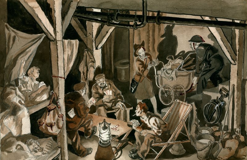 Schuilkelder tijdens de Blitz door Peter Jackson