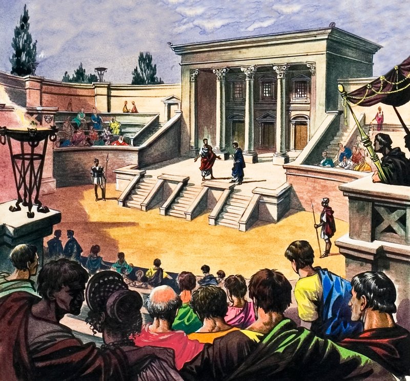 Romeins theater in Groot-Brittannië door Peter Jackson