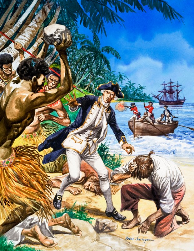 De moord op Kapitein Cook in Hawaï door Peter Jackson