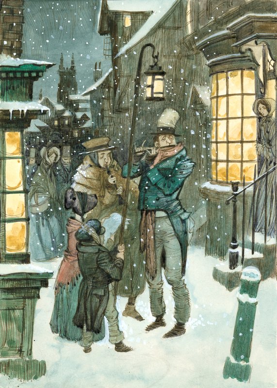 Victoriaanse kerstscène door Peter Jackson