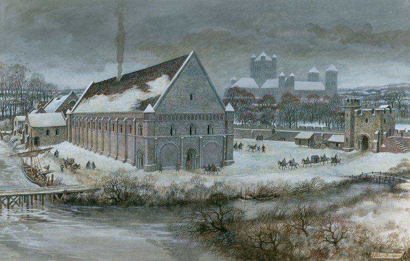 Westminster Hall in de sneeuw door Peter Jackson
