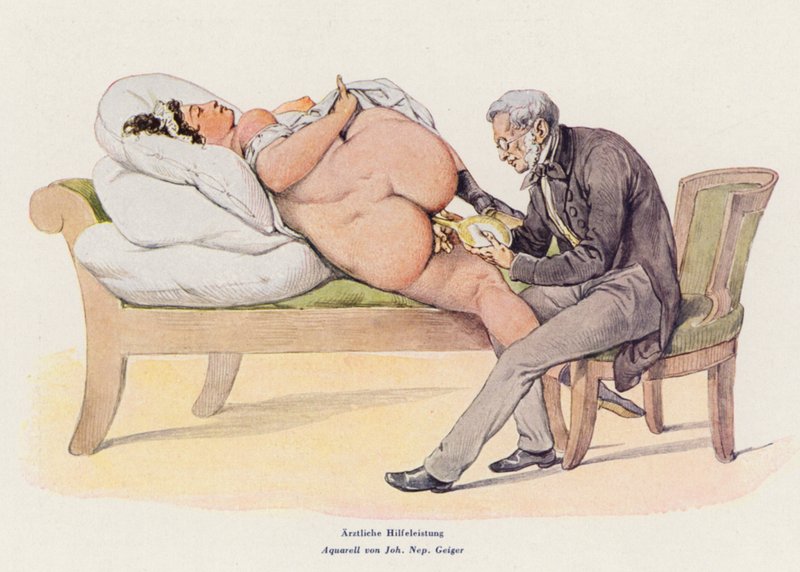 Medische hulp door Peter Johann Nepomuck Geiger