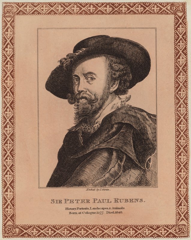 Portret van Peter Paul Rubens door Peter Paul Rubens