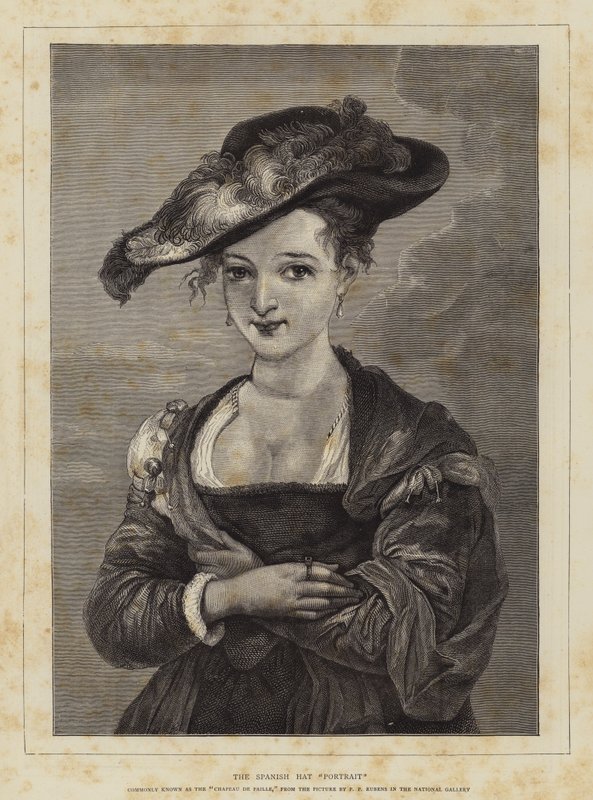 Het Spaanse Hoed Portret door Peter Paul Rubens