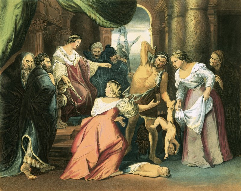 Het oordeel van Salomo door Peter Paul Rubens