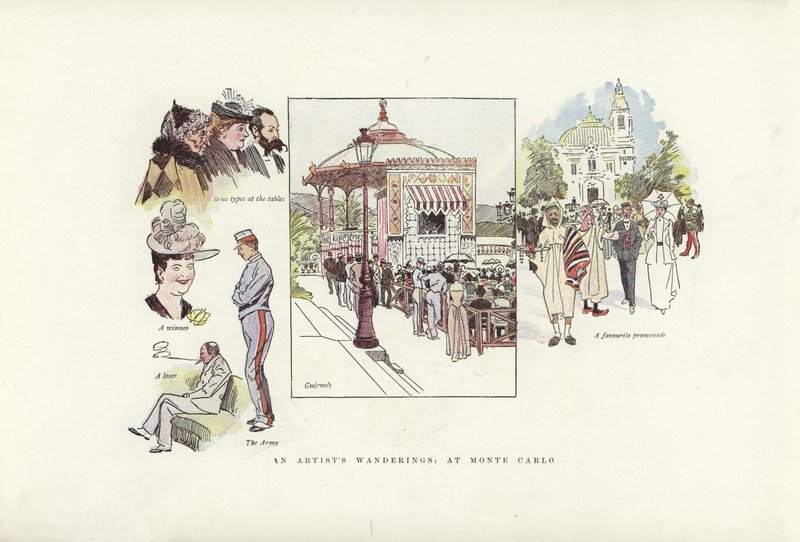 Zwerftochten van een kunstenaar, in Monte Carlo door Phil May