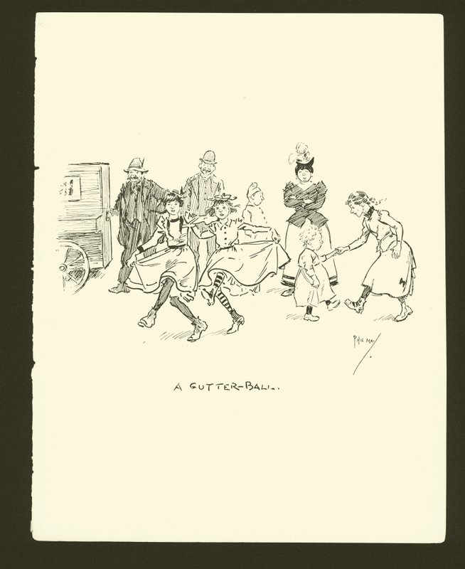 Illustratie voor Phil Mays Gutter-Snipes door Phil May