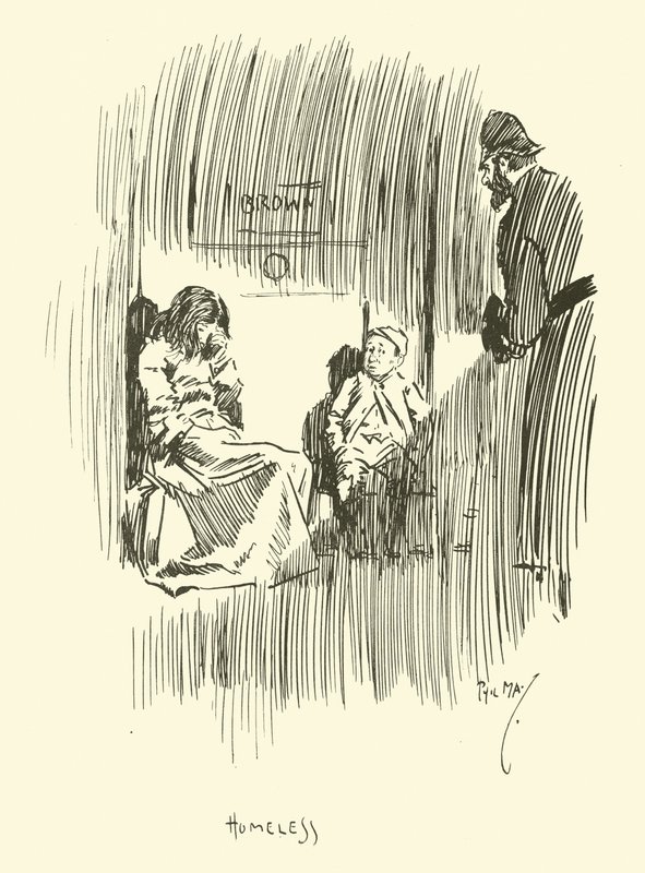 Illustratie voor Phil Mays Gutter-Snipes door Phil May