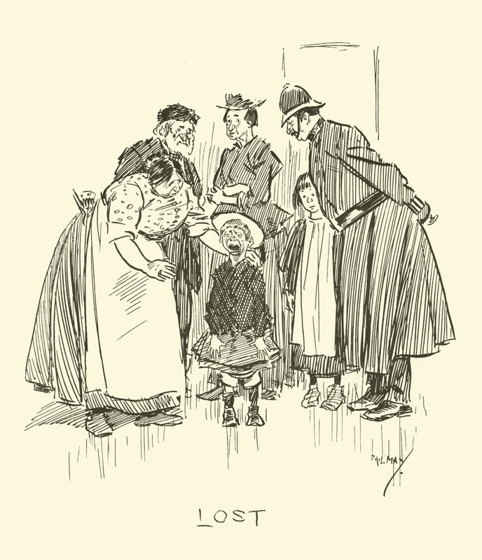 Illustratie voor Phil Mays Gutter-Snipes door Phil May