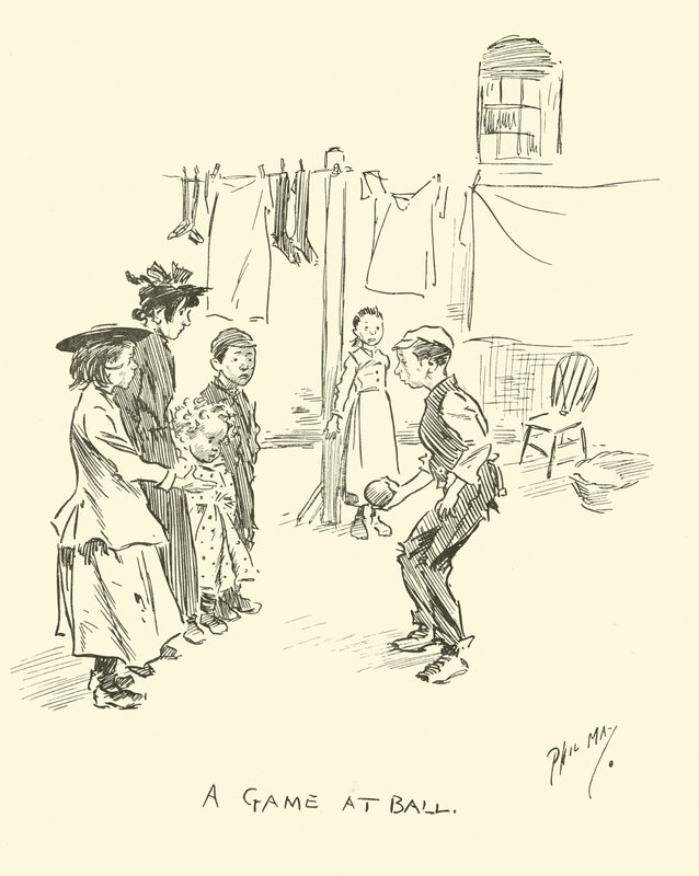 Illustratie voor Phil Mays Gutter-Snipes door Phil May