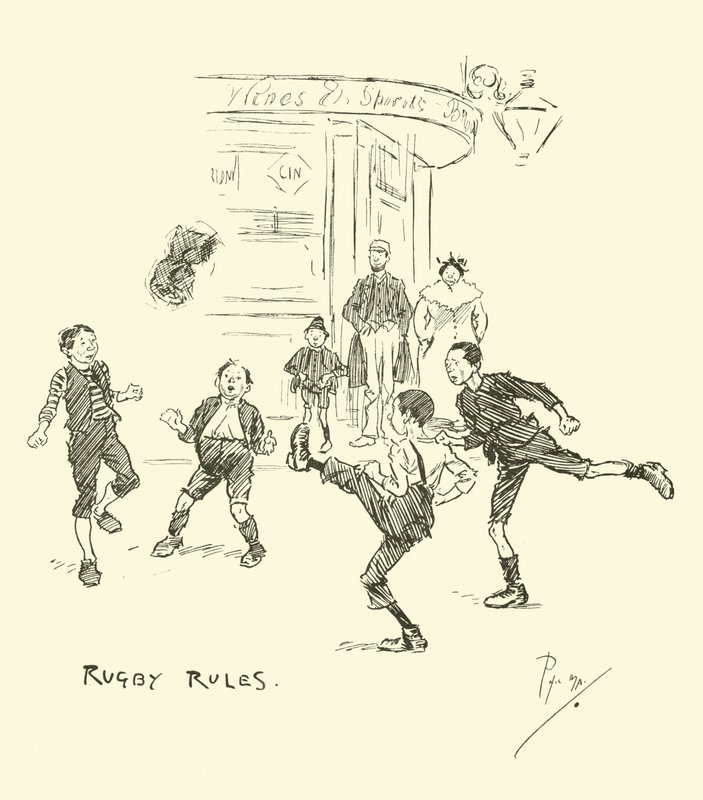 Illustratie voor Phil Mays Gutter-Snipes door Phil May