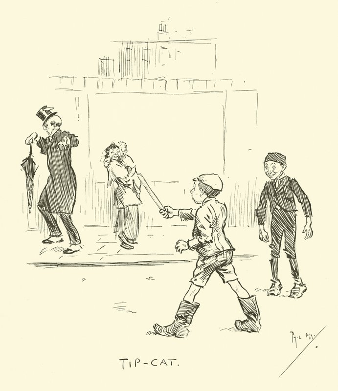 Illustratie voor Phil Mays Gutter-Snipes door Phil May