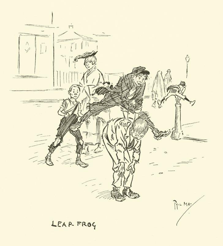 Illustratie voor Phil Mays Gutter-Snipes door Phil May