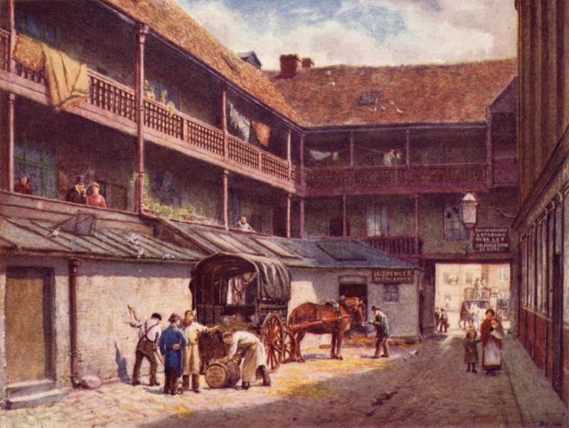 White Hart Inn, Southwark, 1884 door Philip Norman