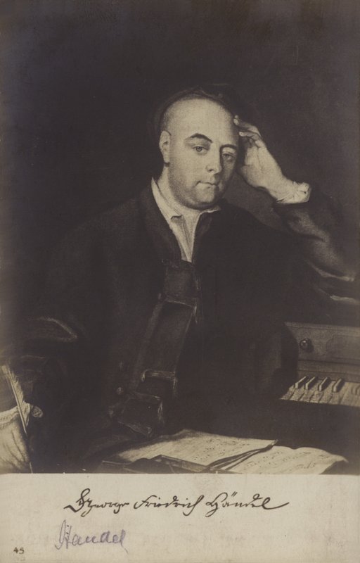 Portret van George Friedrich Handel door Philippe Mercier