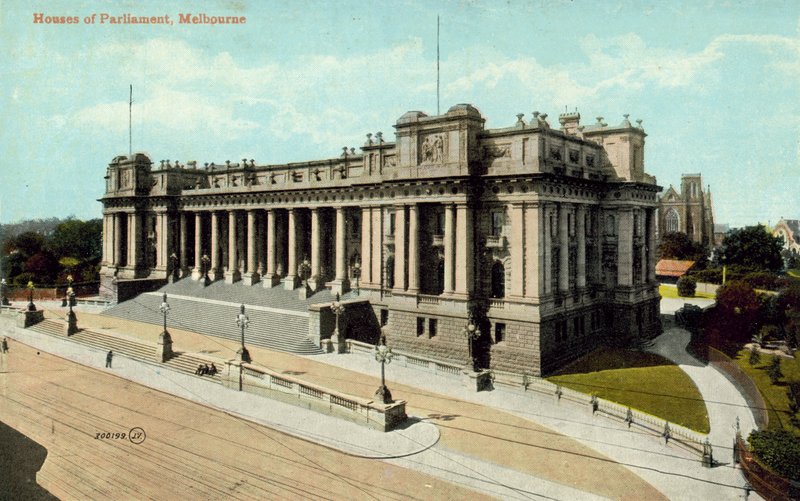 Parlementsgebouwen, Melbourne door Photographer Australian