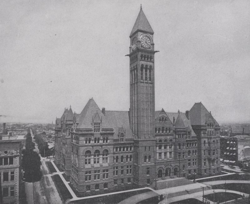 Stadhuis, Toronto (zwart-wit foto) door Photographer Canadian